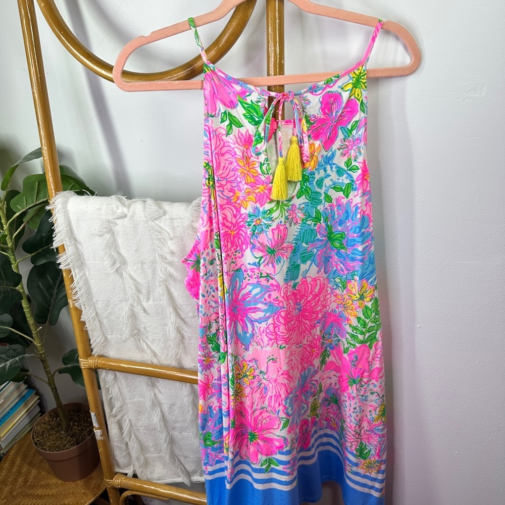 Lilly Pulitzer Margot Dress in Paradise Found Pink Swing Dress sz XXL - Picture 4 of 9
